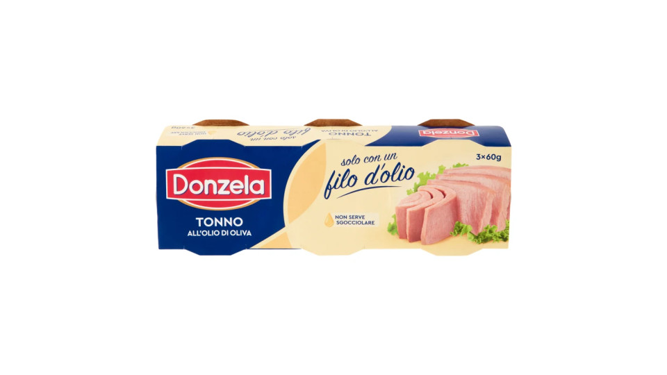 Donzela tonno olio oliva 3pezzi