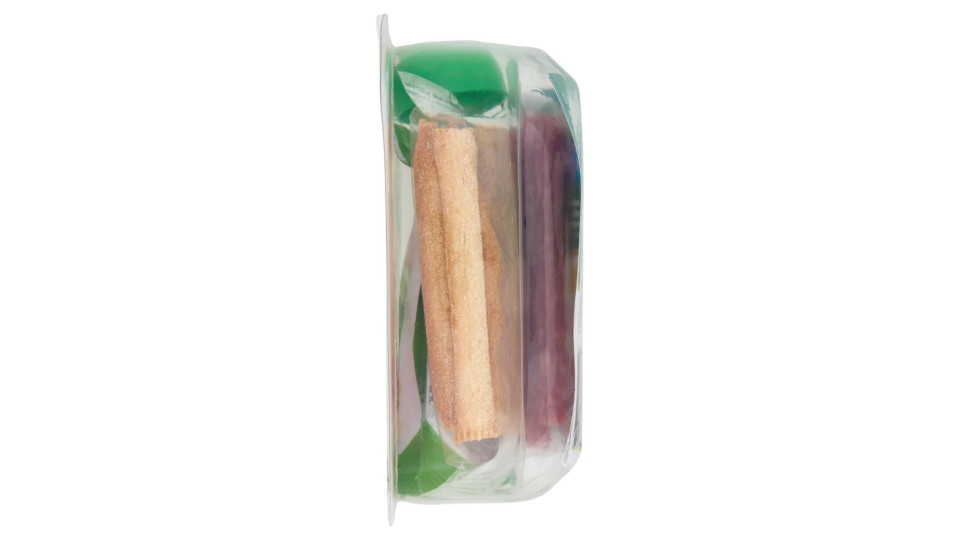 Citterio un due tris! merenda 90g di purea di mela + bastoncini di Salame + croccanti Grissini