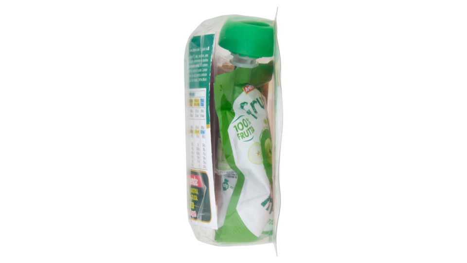 Citterio un due tris! merenda 90g di purea di mela + bastoncini di Salame + croccanti Grissini