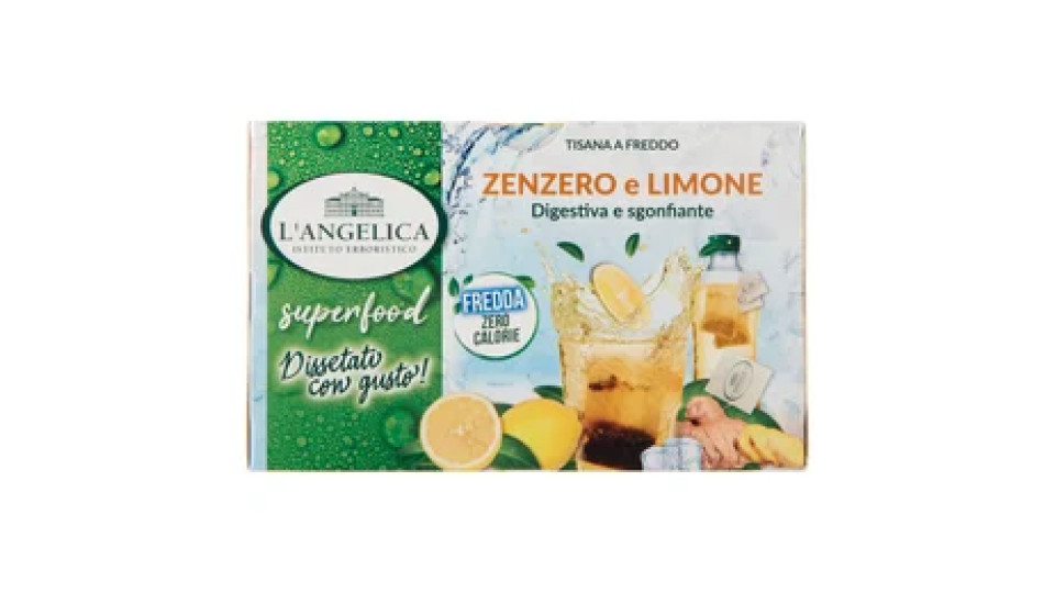 Nutraceutica Tisana a Freddo Zenzero e Limone Digestiva 15 Filtri 26,25 g