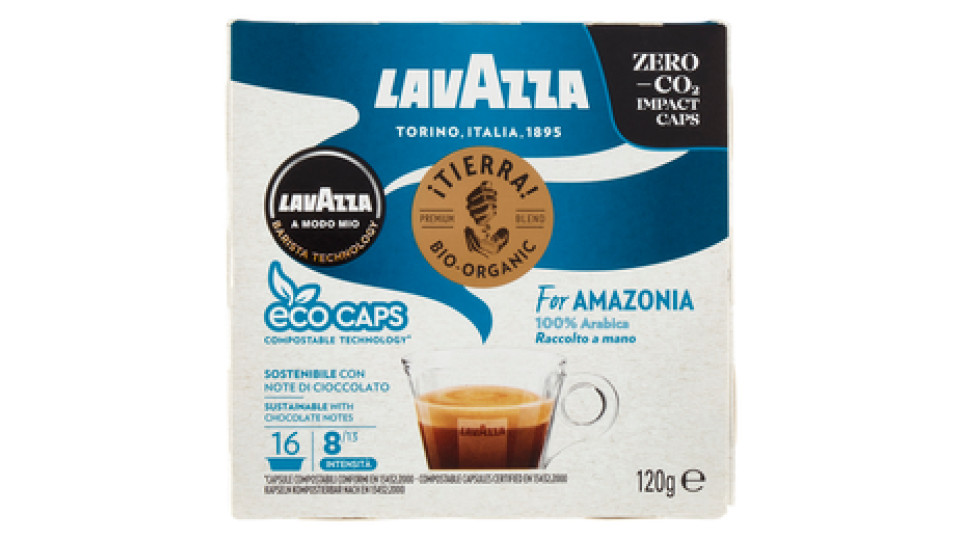 Lavazza A Modo Mio iTierra! Bio-Organic For Africa 16 Capsule 120 g