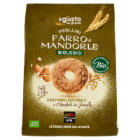 Libera Terra Il giusto gusto del grano Frollini all'Arancia con Fave di Cacao Biologici