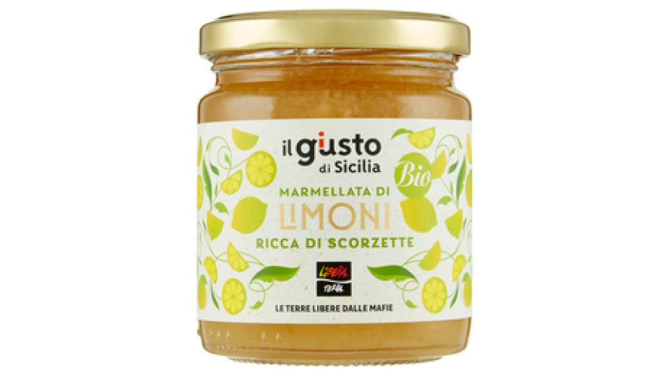 Libera Terra il giusto gusto di Sicilia Marmellata di Limoni Biologica