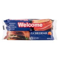 Welcome Fromage Fondu au Cheddar 40 Fettine 800 g