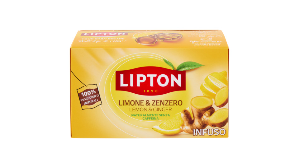 Lipton Limone & Zenzero Infuso 20 x 1,7 g