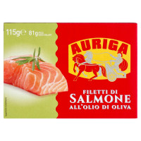 Auriga Filetti di Salmone all'Olio di Oliva 115 g