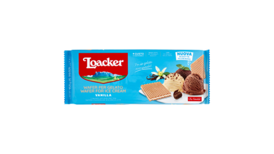 Loacker Wafer per Gelato Vanilla con crema alla vaniglia Bourbon 150g