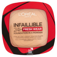 L'Oréal Paris Fondotinta compatto Infaillible 24H Fresh Wear, 40 Cachemire/Cashmere