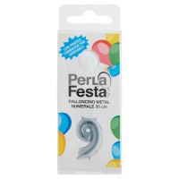 PerLa Festa Palloncino Metal Numerale 35 cm Palloncino mylar n.9 1 pz