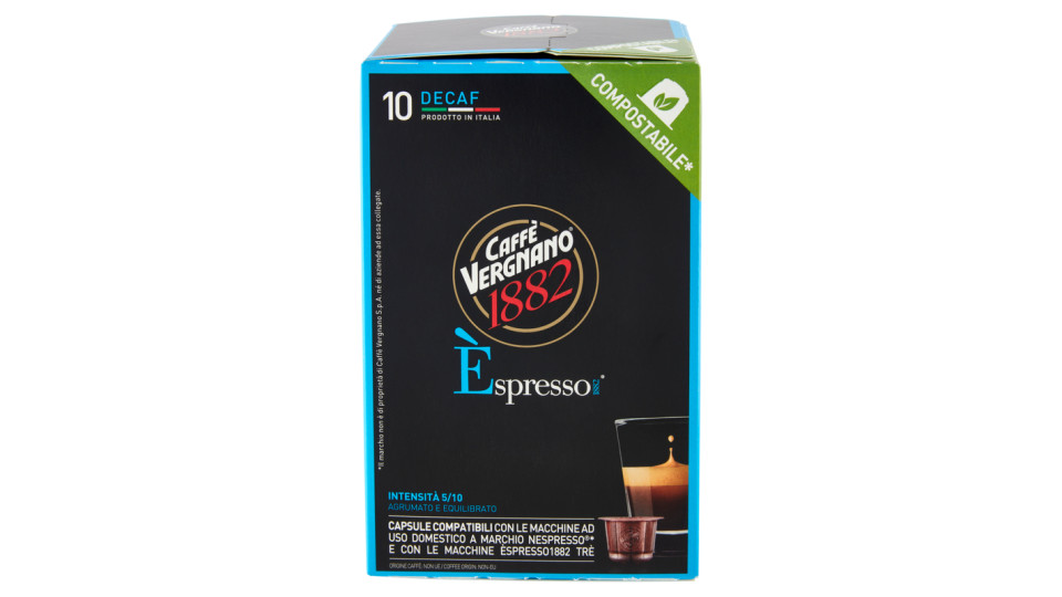 Caffè Vergnano 1882 Èspresso1882 Arabica - 10 Capsule - Compatibili Nespresso