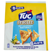 Tuc Sfoglie Olio Extra Vergine di Oliva & Un Pizzico di Sale Multipack - 6 x 32 g
