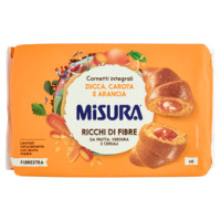 Misura, Fibrextra cornetti integrali arancia carota e zucca