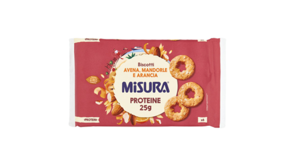 Misura Protein Biscotti con Mandorle e Fiocchi di Avena 260 g