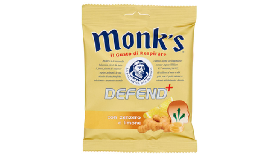 Monk's Defend+ con zenzero e limone