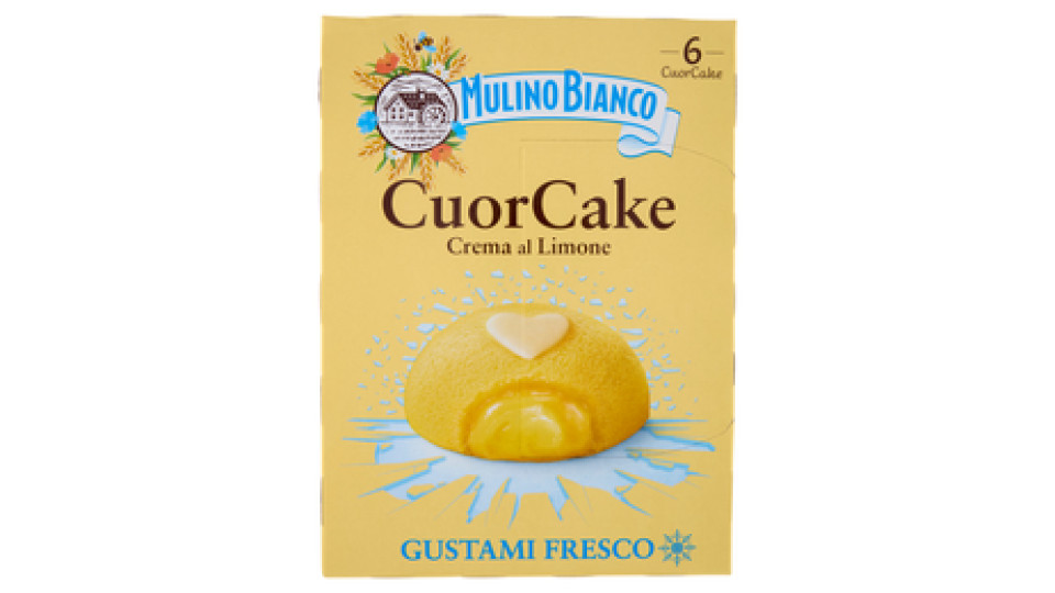 Mulino Bianco CuorCake Merenda con Limoni Italiani 6 pezzi 210g