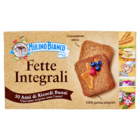 Mulino Bianco Fette Biscottate Integrali Ricche di Fibre 2 pacchi 630g