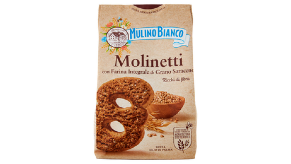 Mulino Bianco Molinetti con Farina Integrale di Grano Saraceno