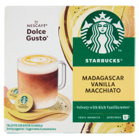 Starbucks Madagascar Vanilla Macchiato By Nescafé Dolce Gusto Latte Vaniglia E Caffè 12 Capsule 132g