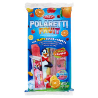 Polaretti Fruit ghiaccioli pronti da gelare Arancia, Fragola, Amarena, Limone 10 Pezzi 420 ml