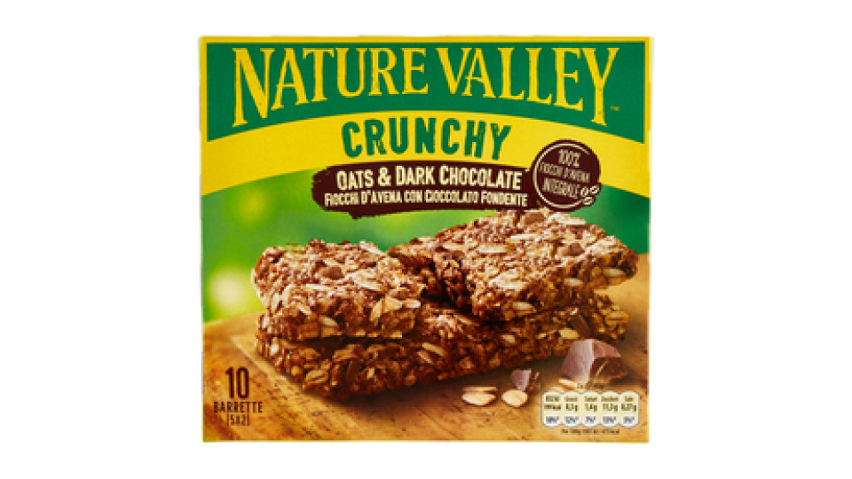 Nature Valley, Crunchy fiocchi d'avena con cioccolato fondente barrette