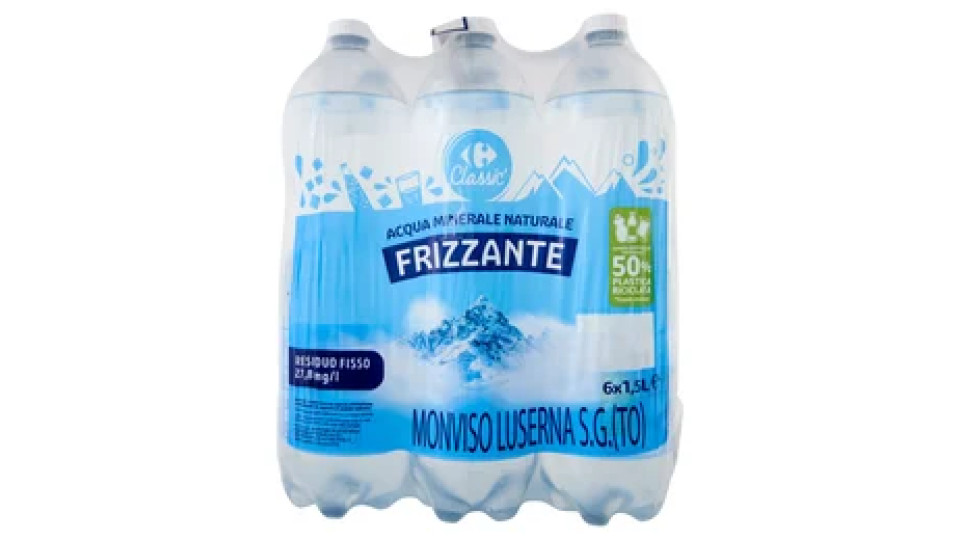 Carrefour Frizzante Acqua Minerale Naturale Monviso