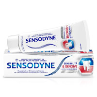 Sensodyne Sensibilità & Gengive Whitening, Dentifricio per Denti sensibili e Fastidi Gengivali, 75ml