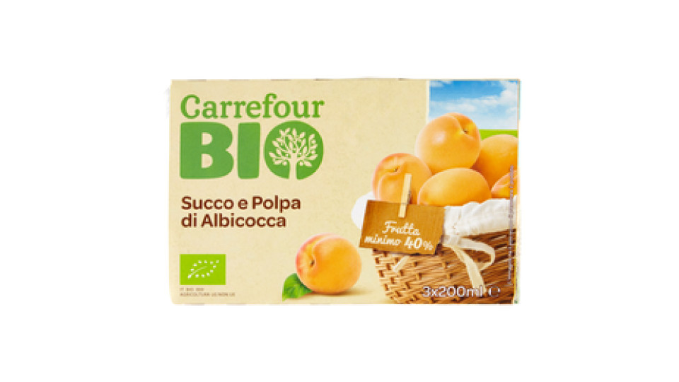Carrefour Bio Succo e Polpa di Albicocca