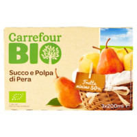 Carrefour Bio Succo e Polpa di Pera