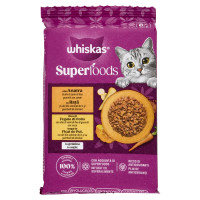 Whiskas Superfoods Cibo Umido in Buste Delicato 6x50g