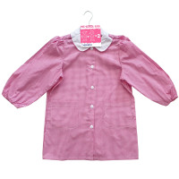 School Kids Confezione 2 Grembiuli Asilo Bambina Quadretto Rosa Mis.6 Anni