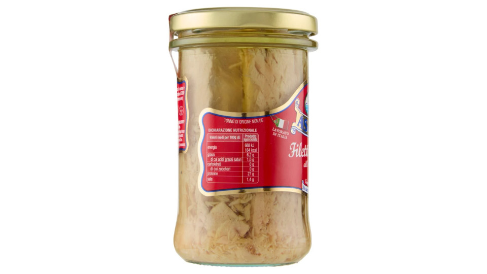 AsDoMar, filetti di tonno all'olio di oliva in porzioni