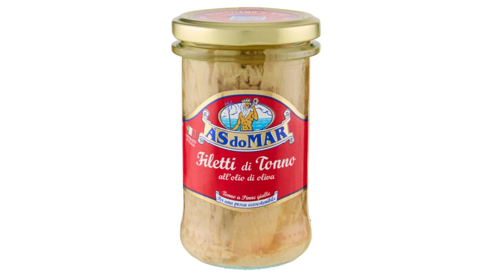 AsDoMar, filetti di tonno all'olio di oliva in porzioni