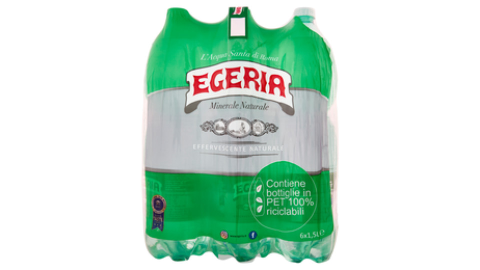Egeria Acqua Santa di Roma Km.0 effervescente naturale