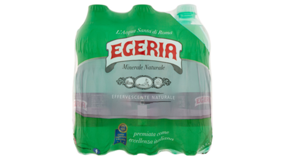 Egeria Acqua Santa di Roma Km.0 effervescente naturale