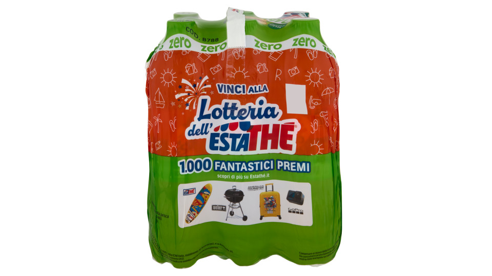 Estathé zero pesca 6 x 1,5 L