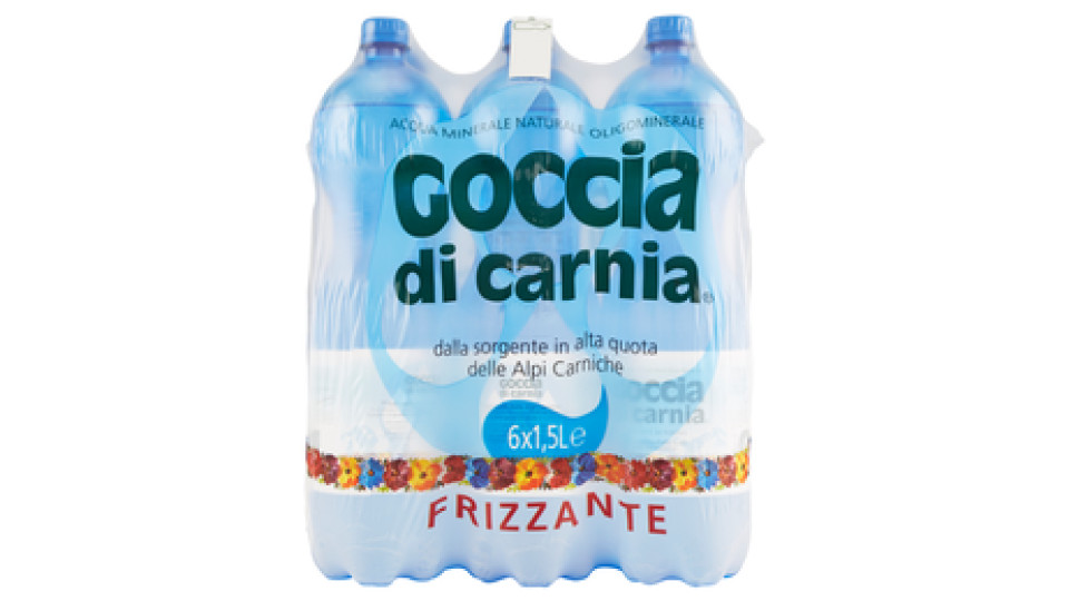 Goccia di Carnia Acqua Minerale Naturale Oligominerale Frizzante
