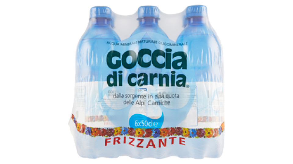 Goccia di Carnia Acqua Minerale Naturale Oligominerale Frizzante