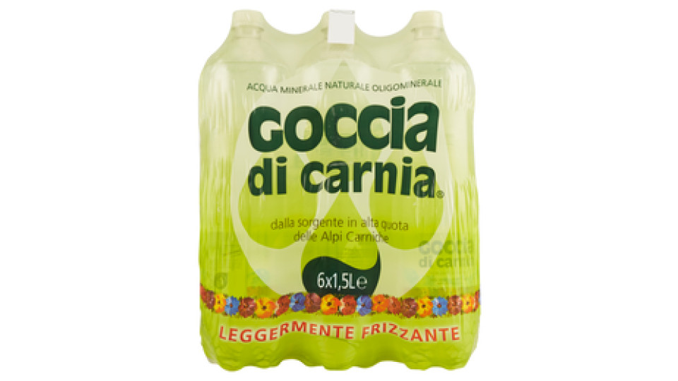 Goccia di Carnia Acqua Minerale Naturale Oligominerale Leggermente Frizzante