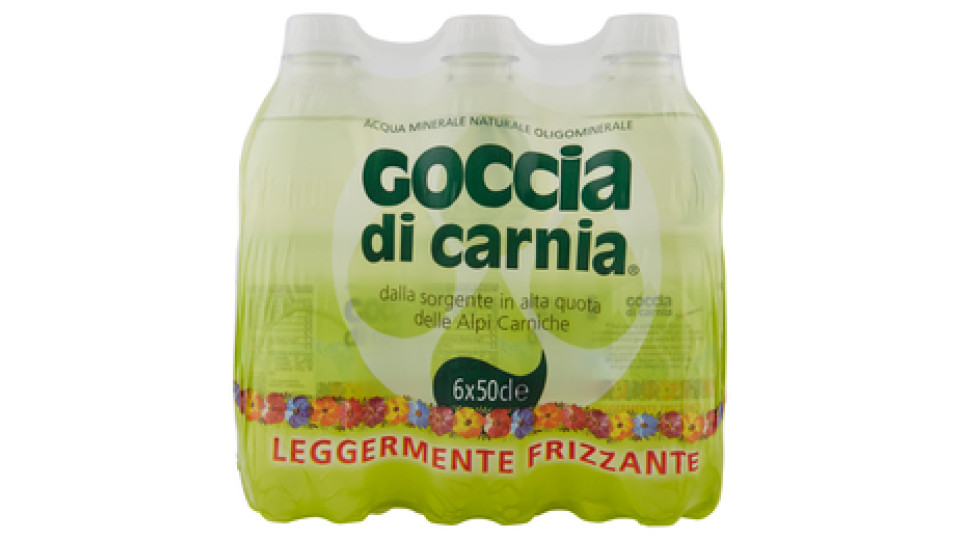 Goccia di Carnia Acqua Minerale Naturale Oligominerale Leggermente Frizzante