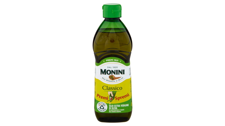 Monini Classico Premi e Spremi Olio Extra Vergine di Oliva - 1 Bottiglia da