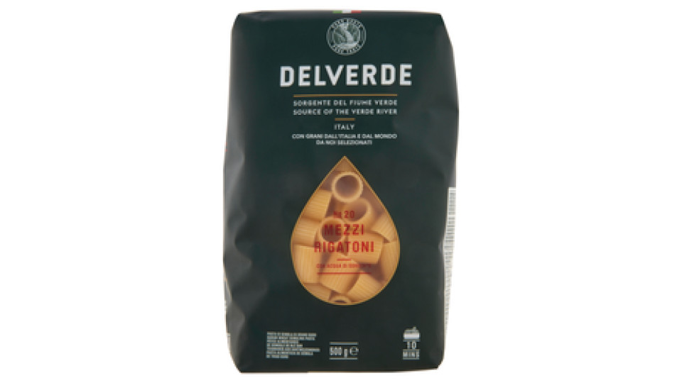 Delverde Integrale Biologica No 120 Mezzi Rigatoni