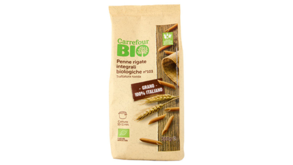 Carrefour Bio Penne rigate integrali n°19