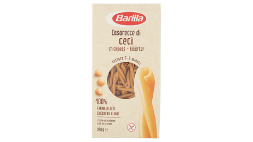 Barilla Pasta ai Legumi senza Glutine Casarecce con Farina di Ceci