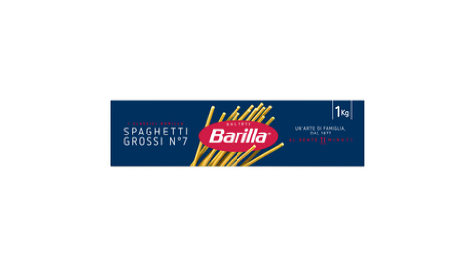 Barilla Pasta Spaghetti Grossi n.71 100% grano italiano CELLO 1Kg