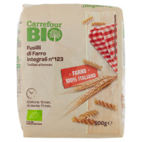Carrefour Bio Fusilli di Farro integrali n° 123