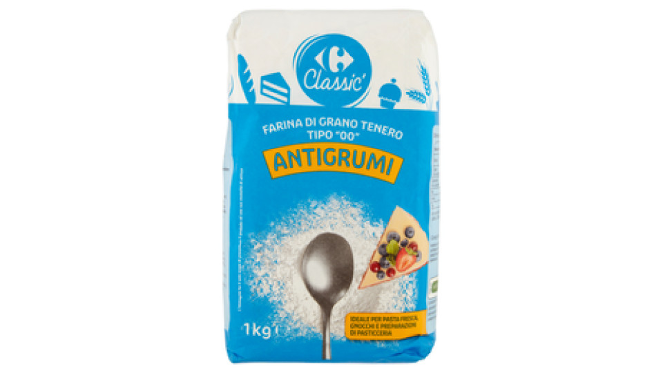Carrefour Farina di grano tenero tipo "00" Antigrumi