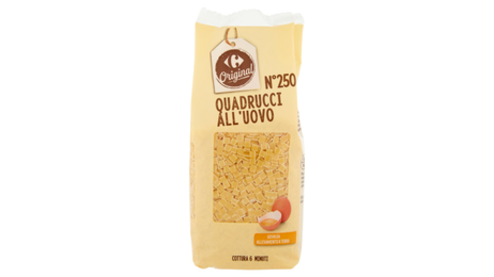 Carrefour Quadrucci all'uovo N°250
