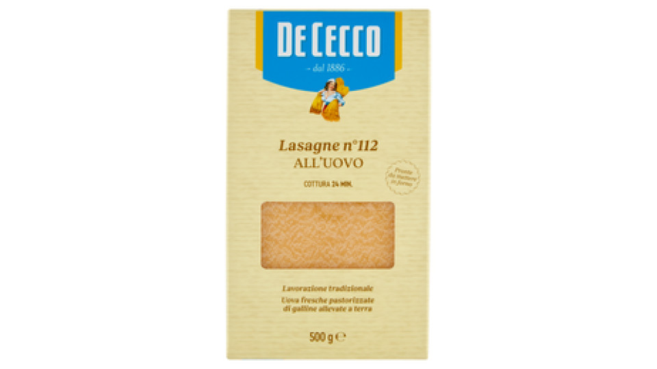 De Cecco Lasagne n° 112 all'Uovo