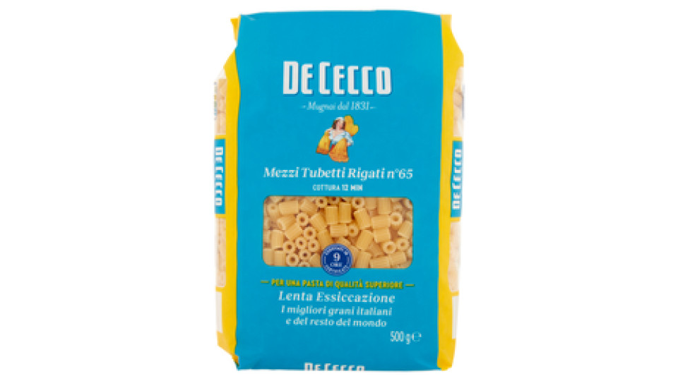 De Cecco Mezzi tubetti rigati n° 65
