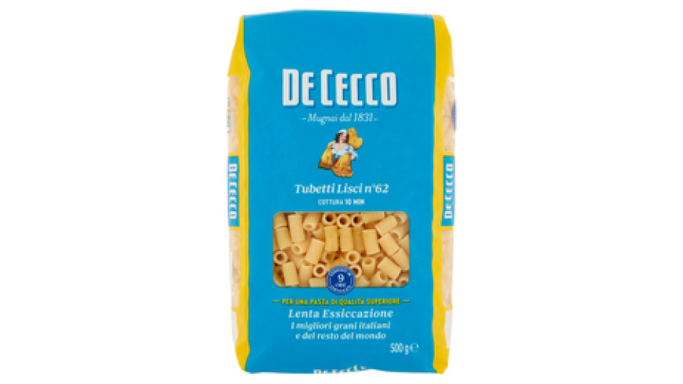De Cecco Tubetti lisci n° 62